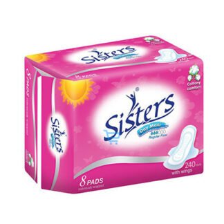 Sisters Day Maxi Cottony Wings Sanitary Napkin 240mm 8s